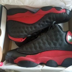 RED AND BLACK AIR JORDAN 13'S